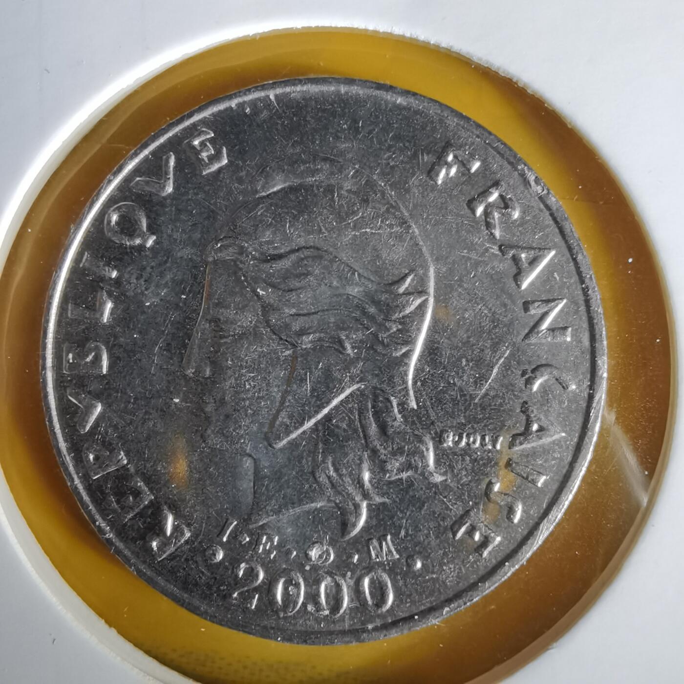 沼泽如烟--第1061场 法属新喀里多尼亚2000年20法郎