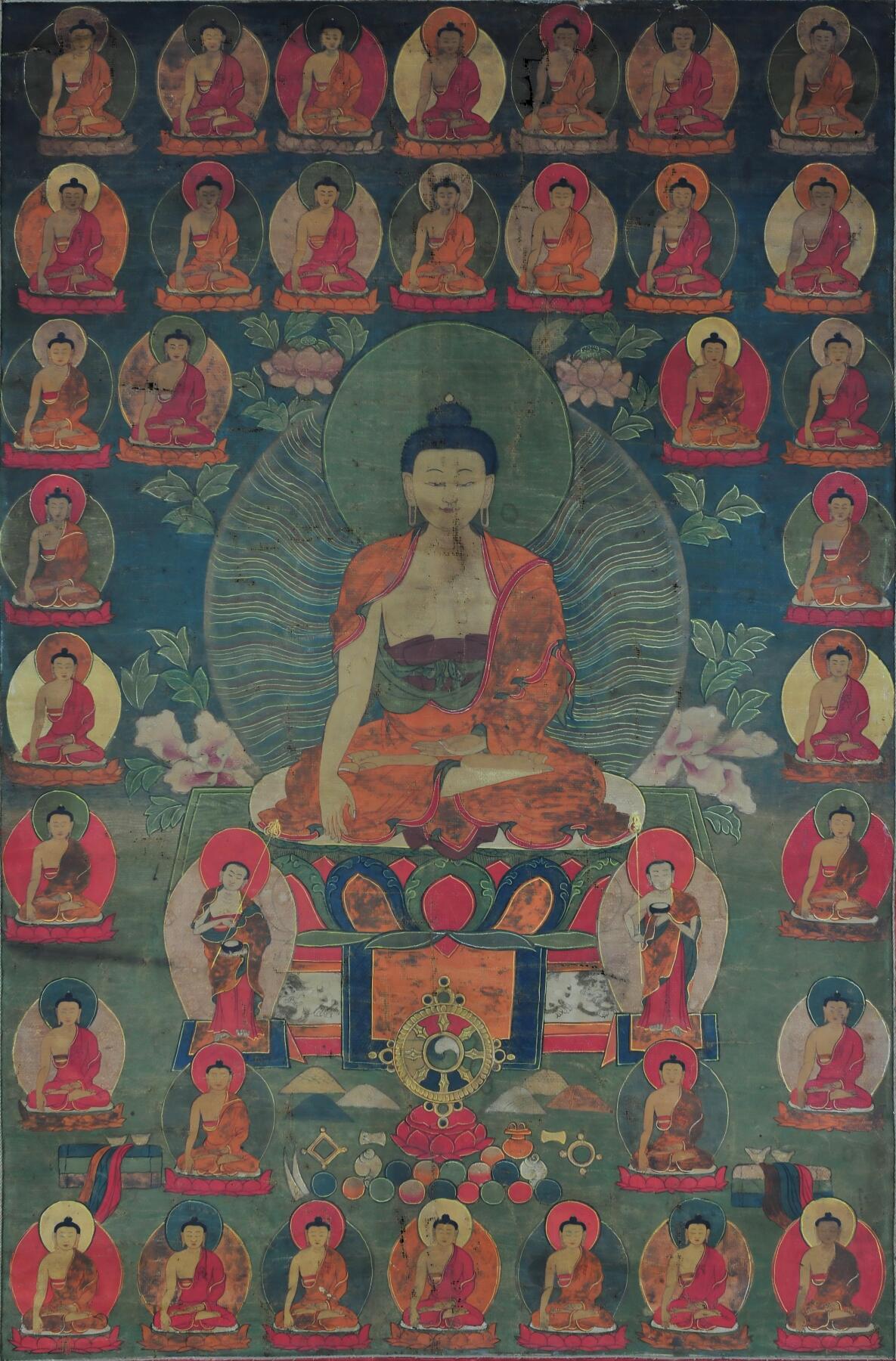 碧月说宝.雪域莲花开（二） 清代中期 三十五佛唐卡