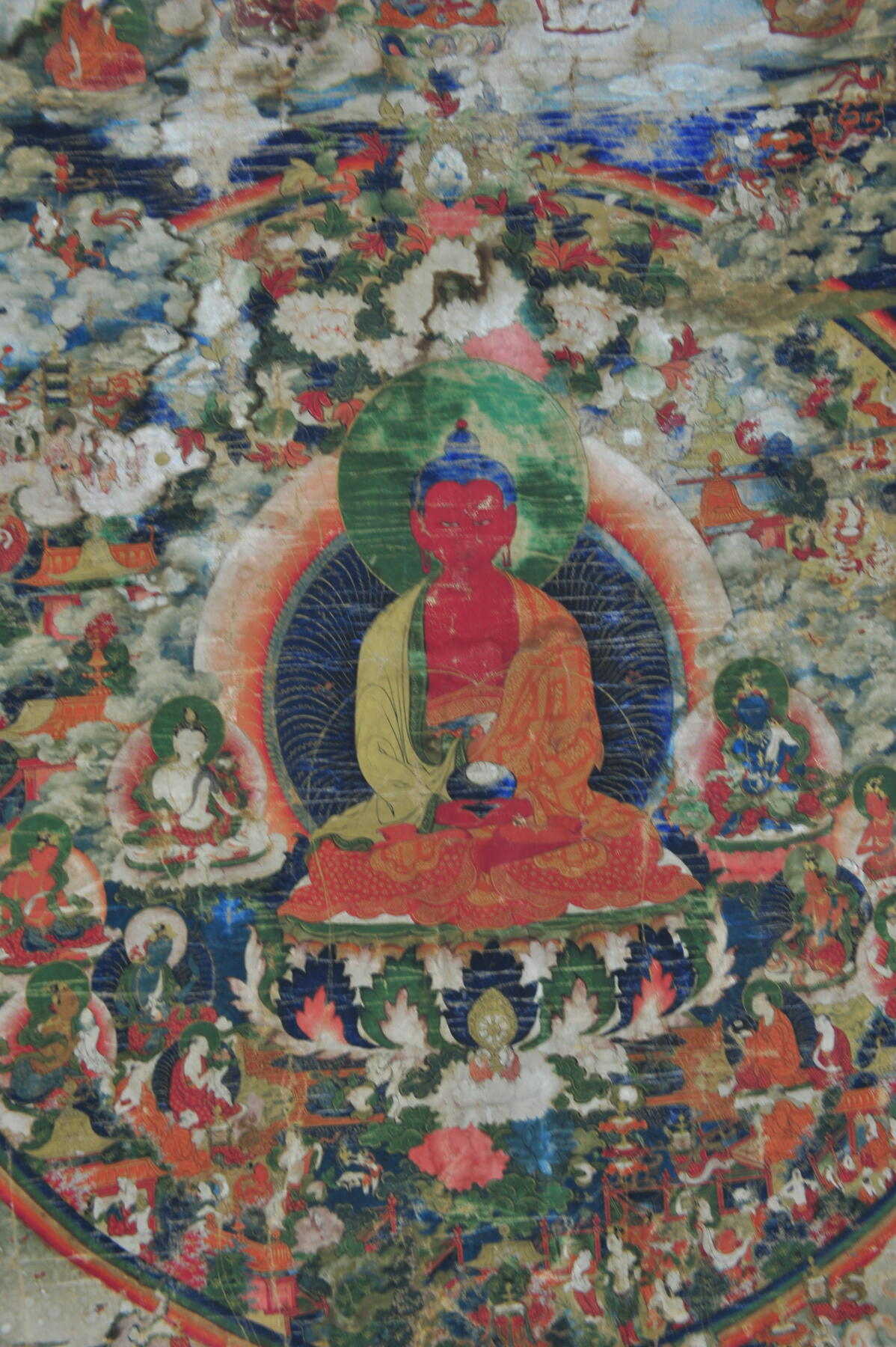 碧月说宝.雪域莲花开（二） 清代中期 无量寿佛唐卡