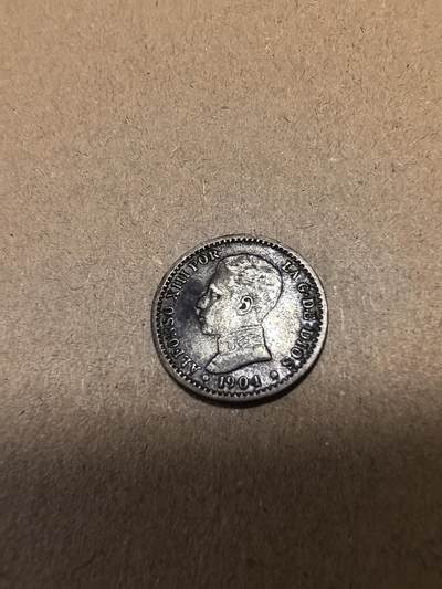 长老汇马年精选第十八场拍卖 1904PCV西班牙阿方索十三世50分银币，2.5克835银，数量仅有SMV版1/4不到（7）