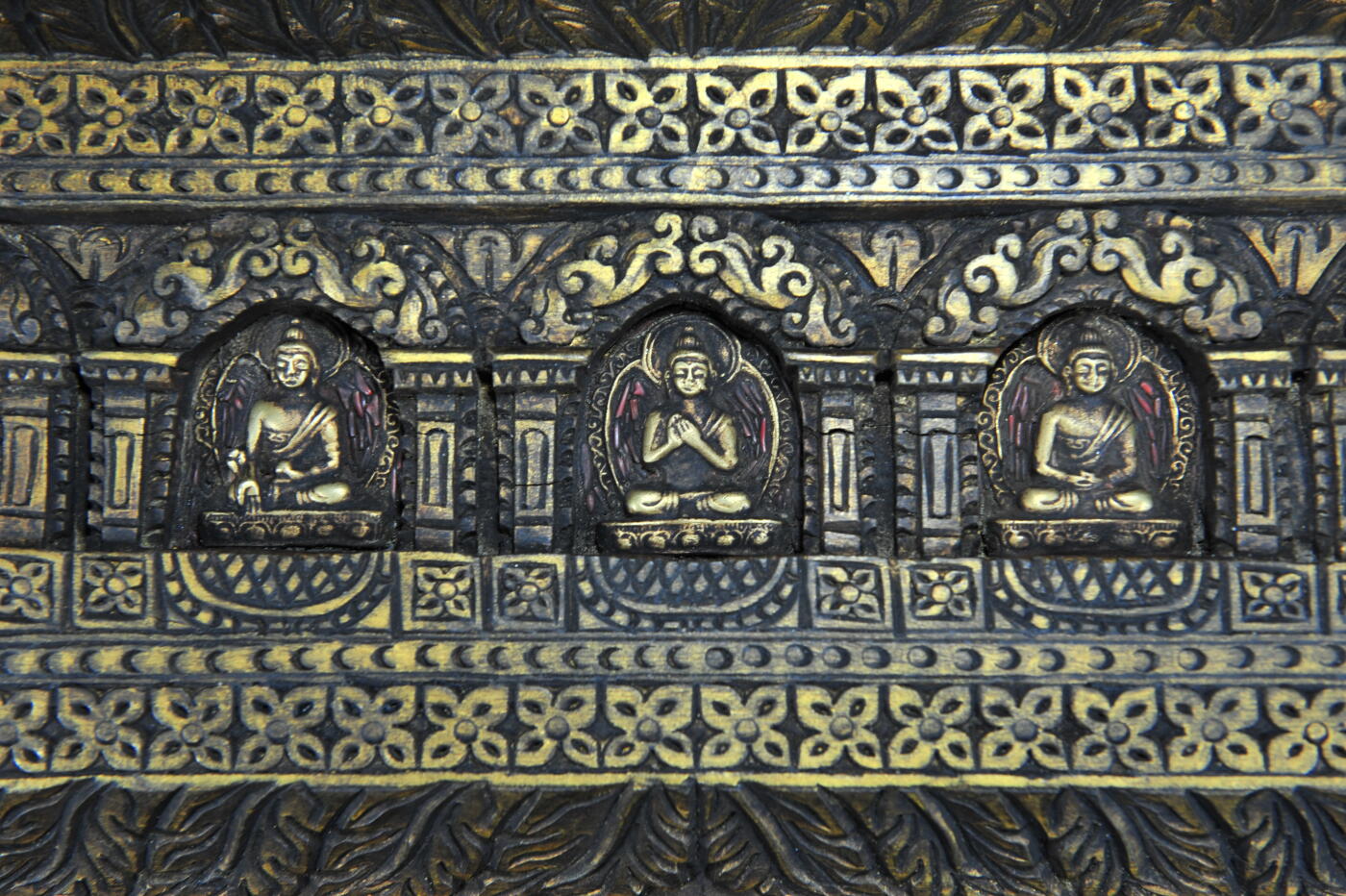 碧月说宝.雪域莲花开（二） 清代 五方佛经书板