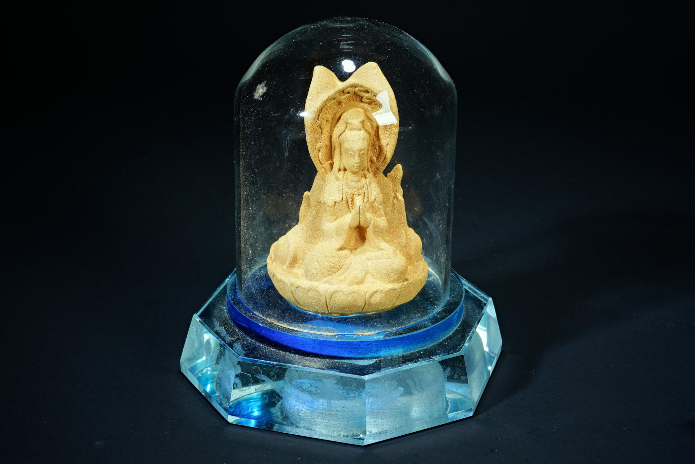 上海都达杂项专场八十一【全场包邮】  绒沙金三面观音摆件97-318