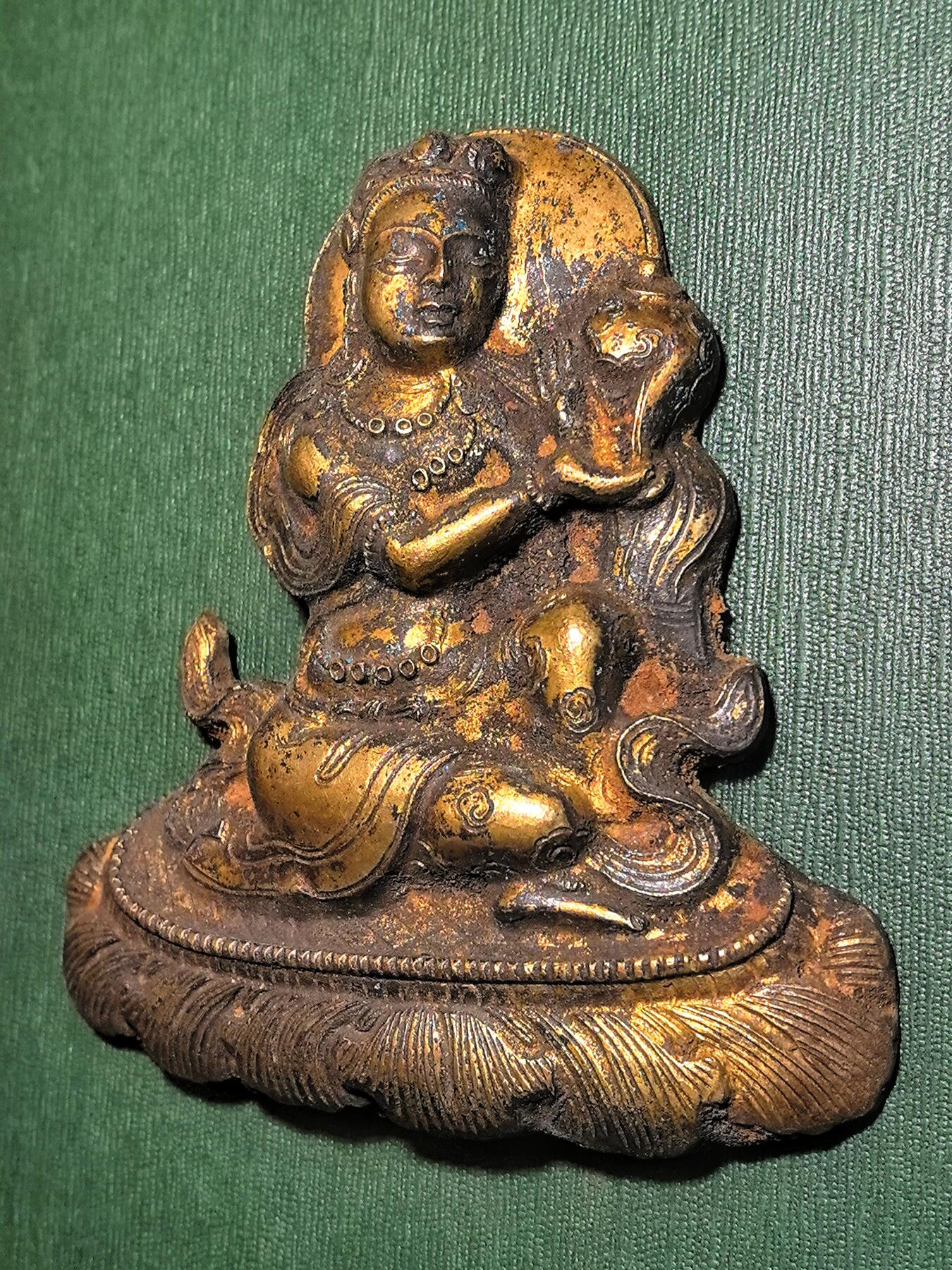 碧月说宝.雪域莲花开（二） 清代 铜鎏金财富供养天女像