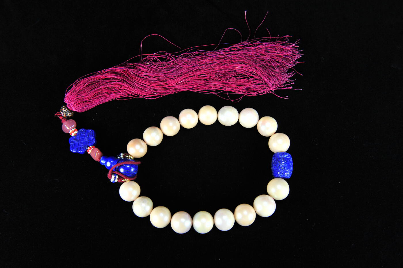 碧月说宝.雪域莲花开（二） 清代 东珠十八子手持