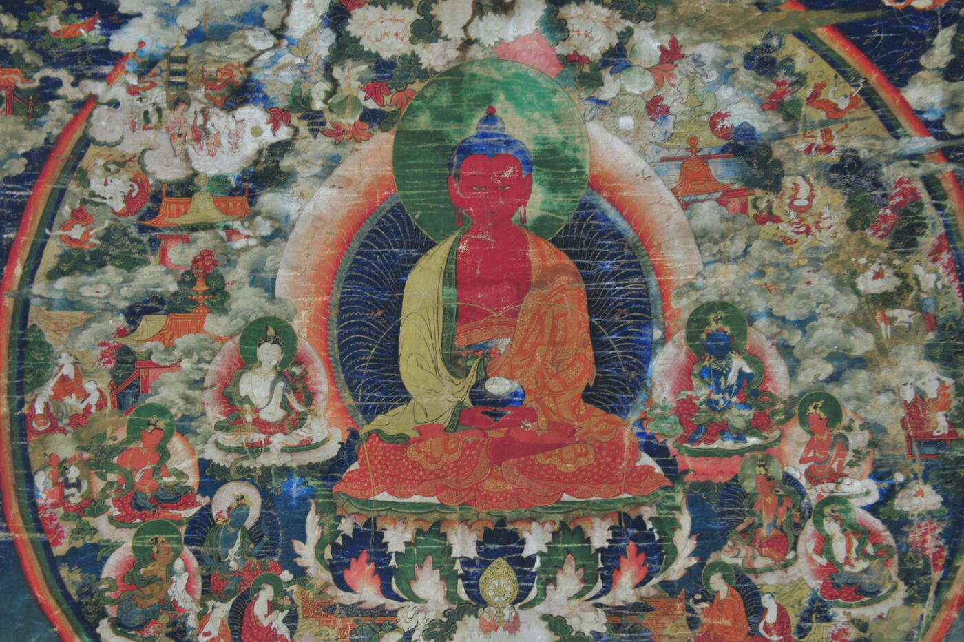 碧月说宝.雪域莲花开（二） 清代中期 无量寿佛唐卡