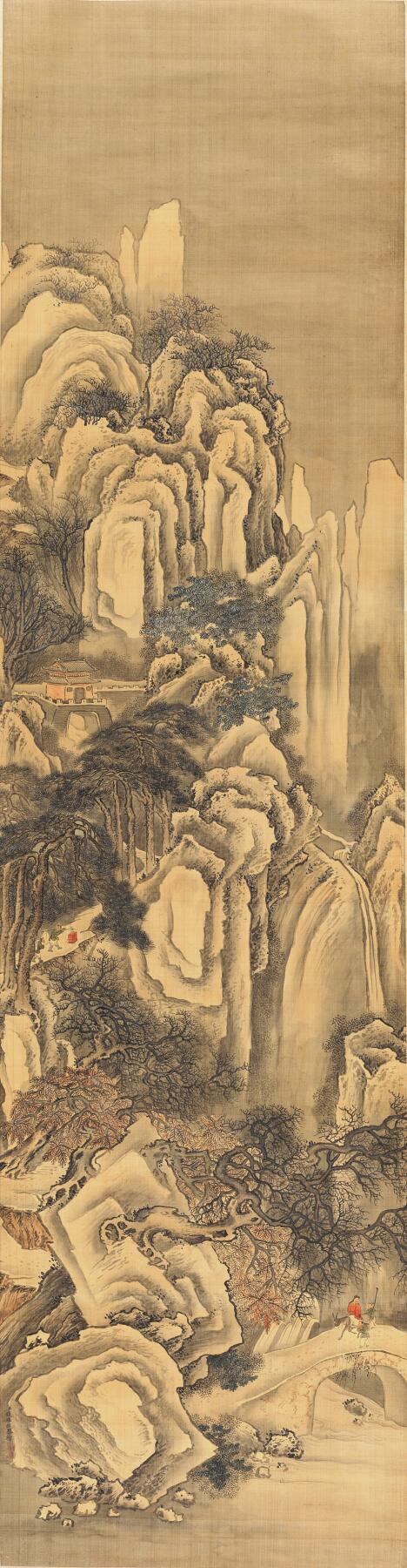 碧月说宝. 近现代书画专场（十） 钱维城（款） 深山寻寺图