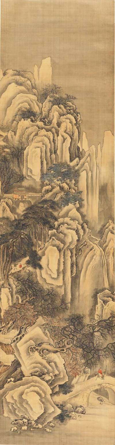 碧月说宝. 近现代书画专场（十） - 钱维城（款） 深山寻寺图