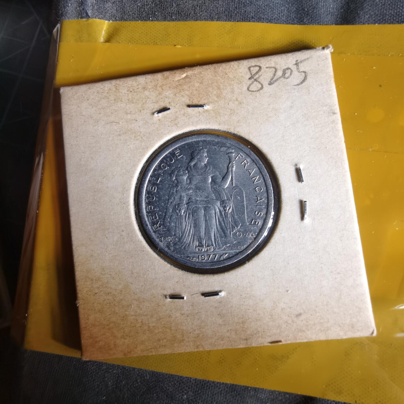 沼泽如烟--第1061场 法属新喀里多尼亚1977年1法郎