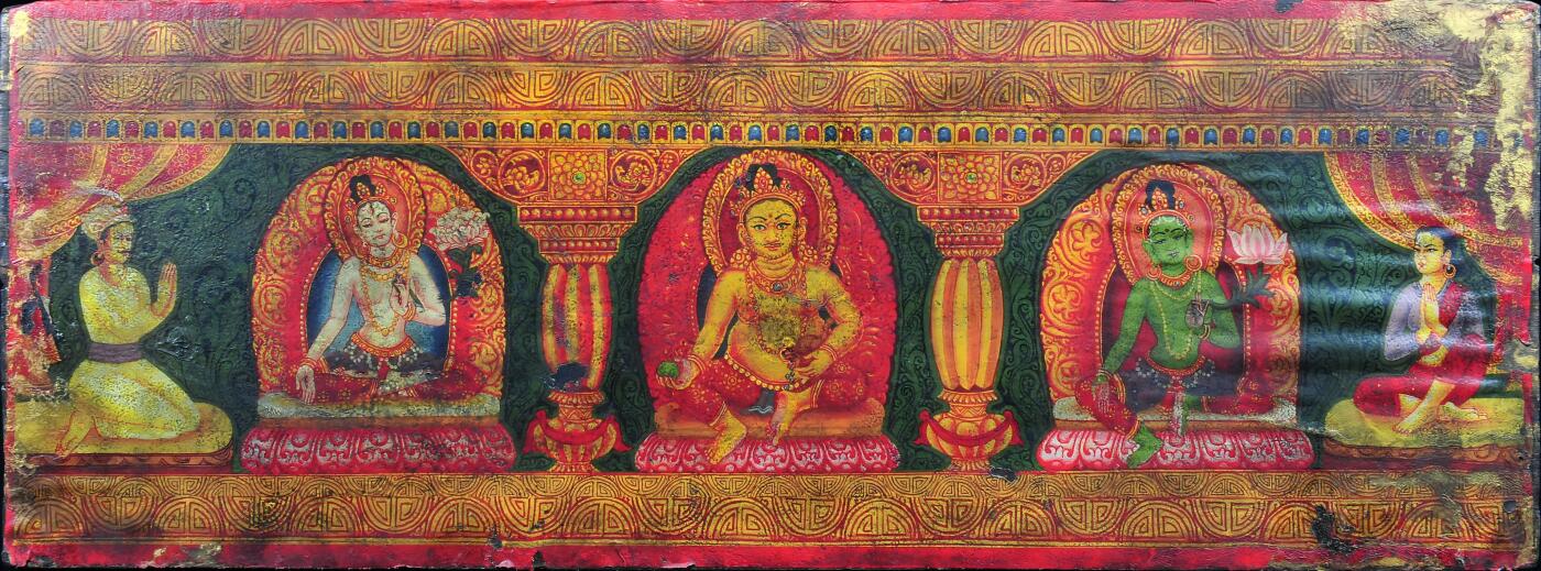 碧月说宝.雪域莲花开（二） 清代 五方佛经书板