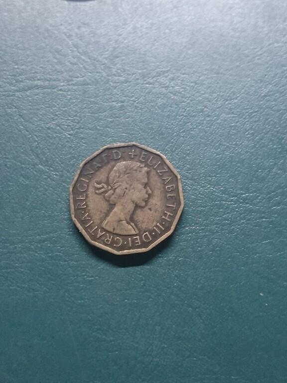 松南世界钱币——260416 英国3便士铜币1