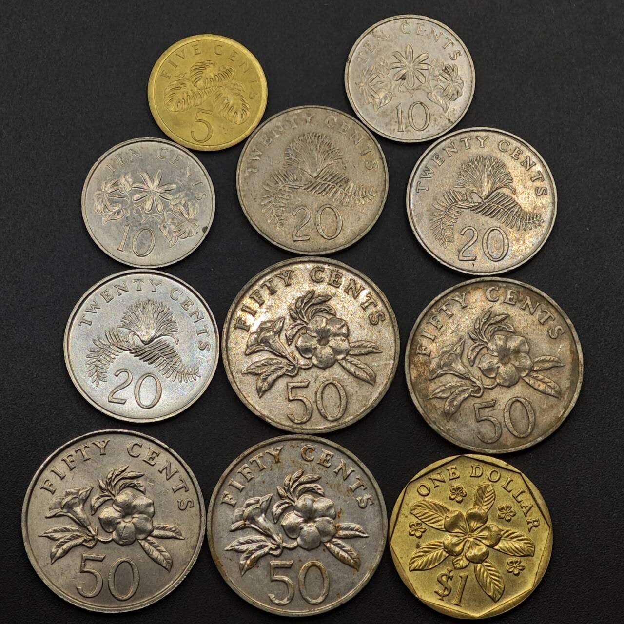 【淘币小摊】实时拍第八百九十三拍   散币场    每周一统一发货 新加坡11枚