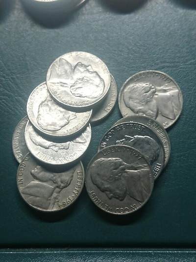 松南世界钱币——260416 - 美国5美分镍币10枚共计50美分4