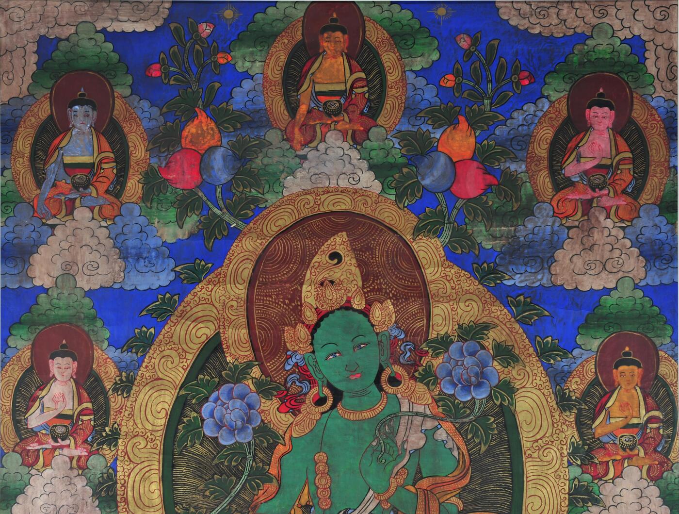 碧月说宝.雪域莲花开（二） 清代 绿度母唐卡