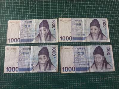 轻松集币无压力 韩国1000/组