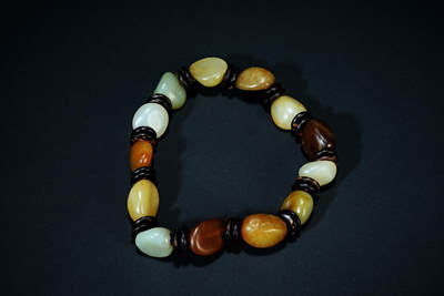 上海都达杂项专场103【全场包邮】  天然和田玉籽料手串97-35