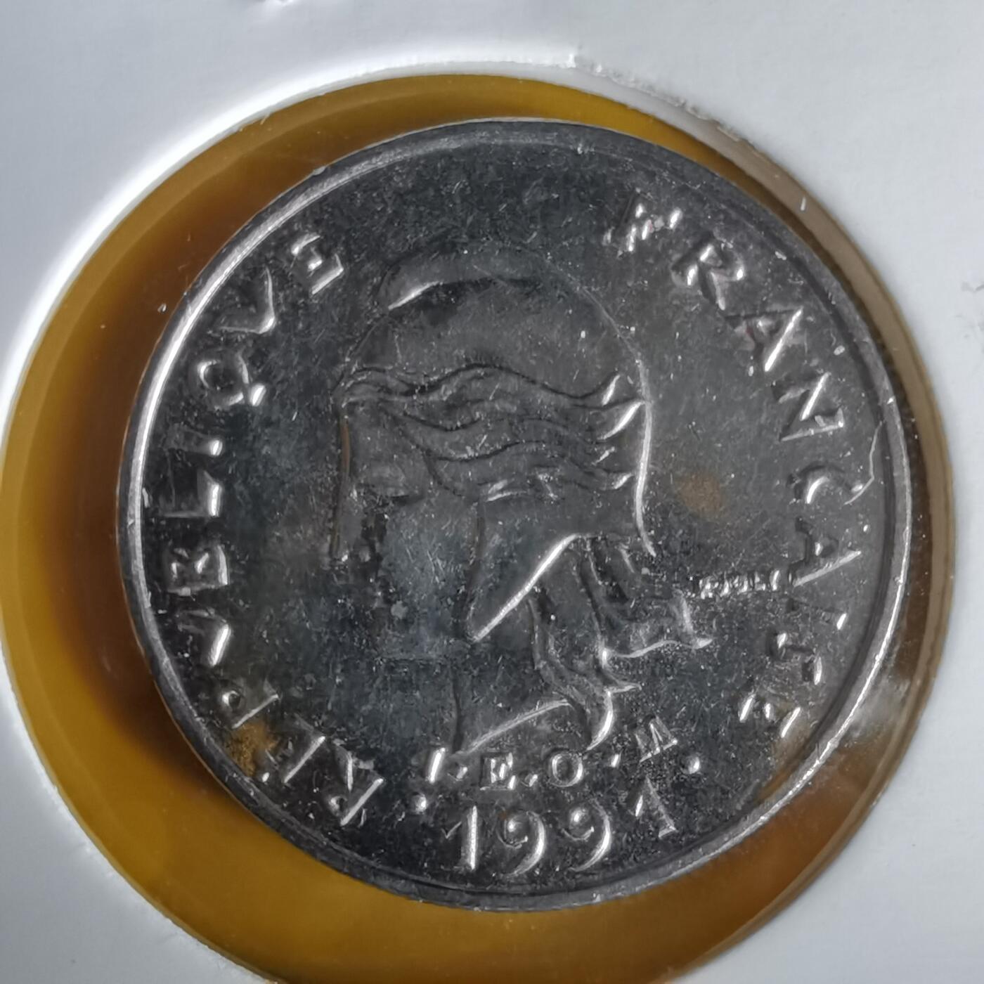 沼泽如烟--第1061场 法属新喀里多尼亚1991年10法郎