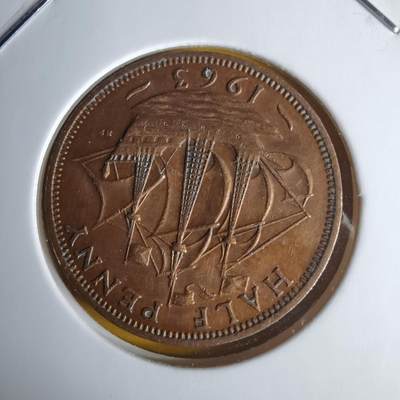 沼泽如烟--第1060场 英国1963年半便士