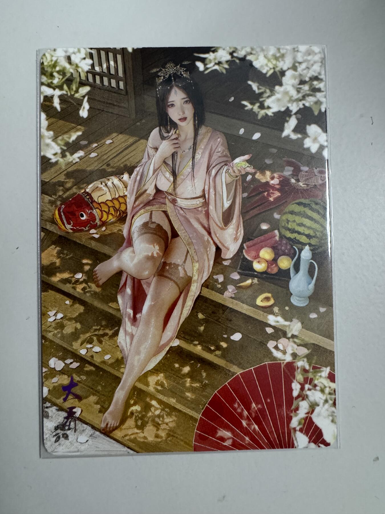 大麦马年第三场 焱卡燎原三国裸卡刷子老师 大乔  限编092/100