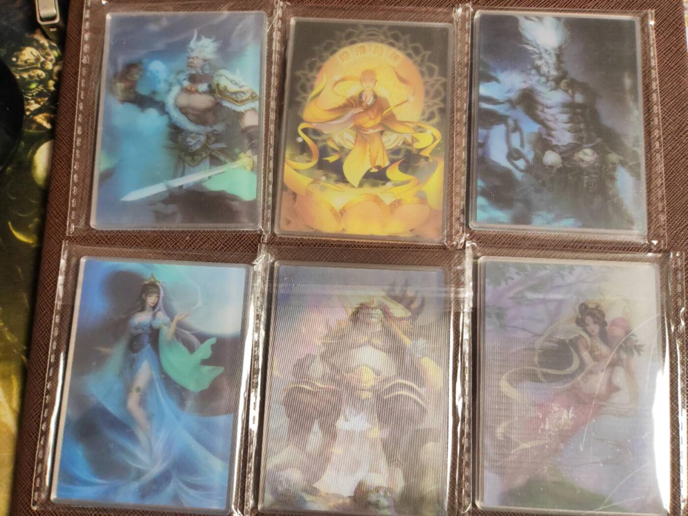 第112期阳大大卡牌拍卖第112期（持续收拍品，周六晚上九点截拍，进群福利早知道） 【水晶卡】卡牌  西游记 三界仙魔录  3D立体水晶测试卡 孔雀公主 红衣仙女 金蝉子 金角大王 银角大王 六耳弥猴 6张全