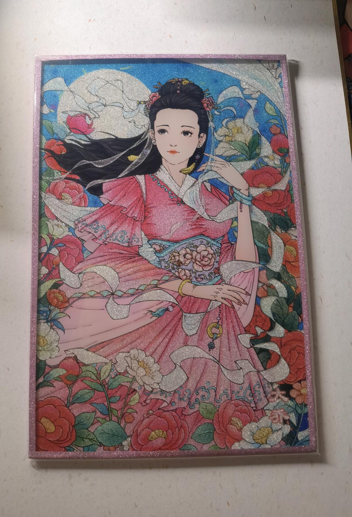 蜂潮卡牌  拍卖002期  （4月20日  21点  截拍） 小花瓣艺术文创  大乔  双签色纸