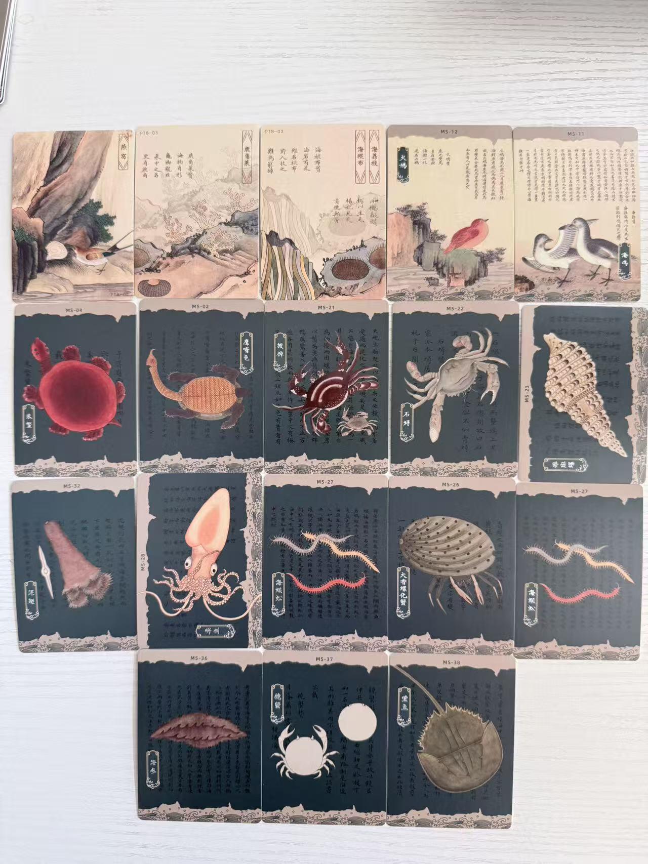 NO.30 好又多金牌大场，每周一站式配齐，方便凑单！（周6晚9点截拍，卖家送拍0抽成！） 人文之宝 许成成等 海错图 MS海物卡+拼图卡 15+3张