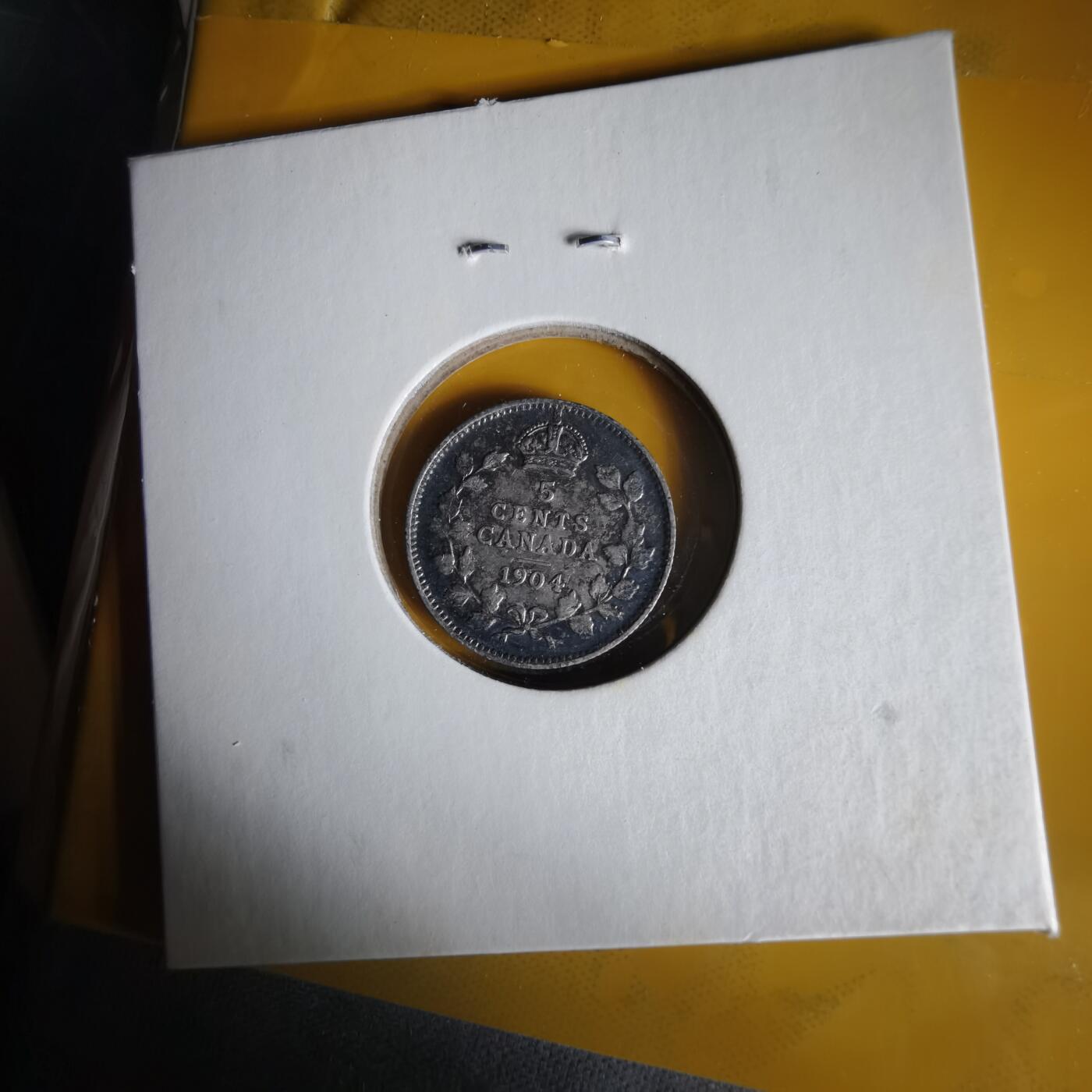 沼泽如烟--第1061场 加拿大1904年五分银币