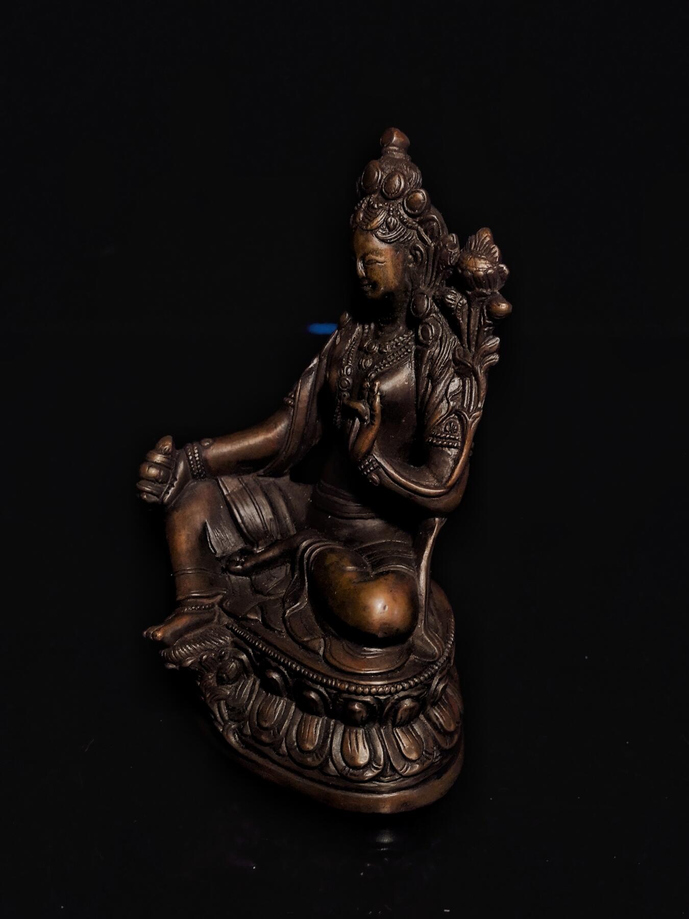 碧月说宝.雪域莲花开（二） 清代 财续佛母佛像