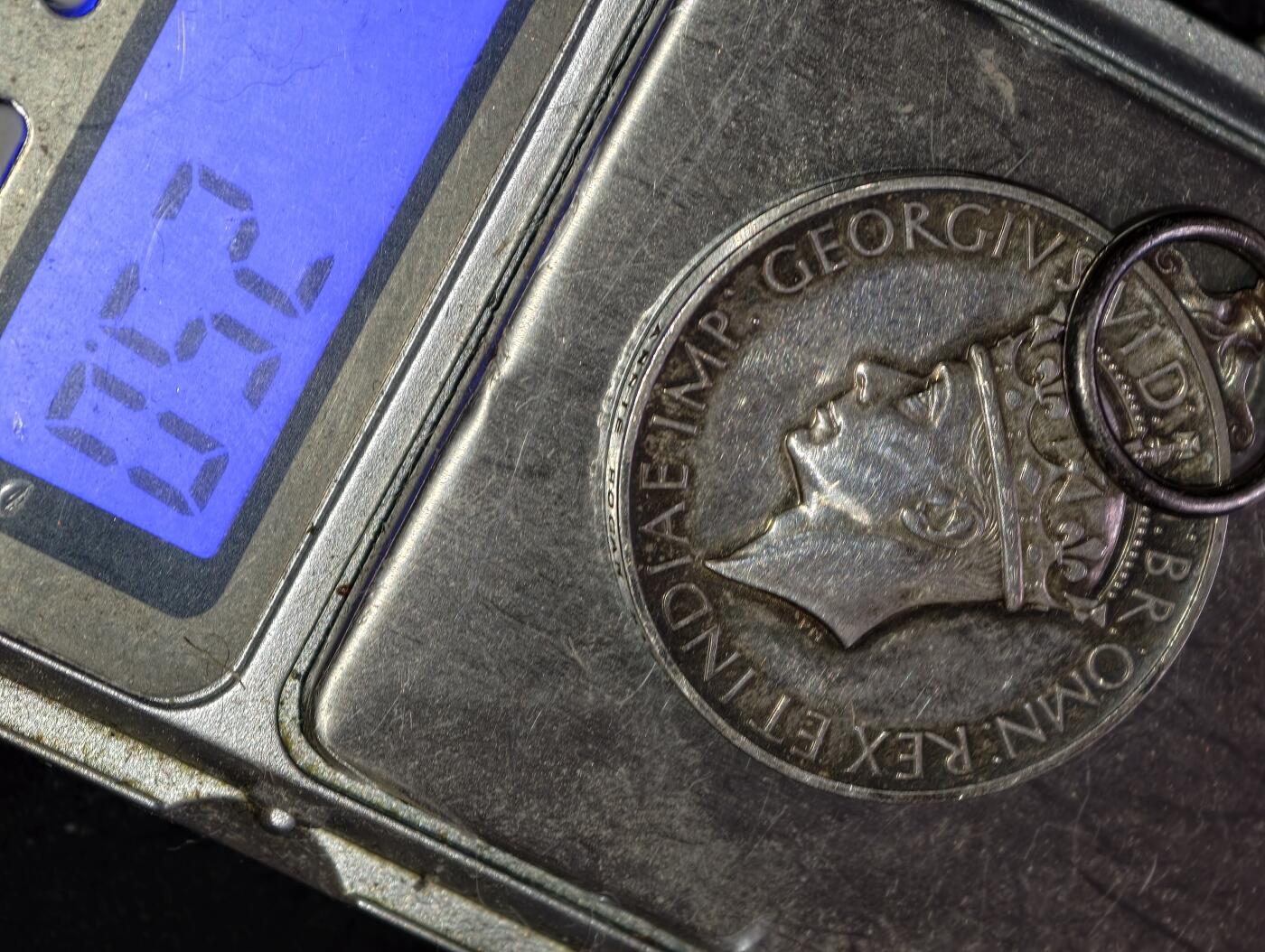 凯旋世界勋赏（第23期）（欢迎送拍）（对拍品有疑问请询问客服，不接受到手刀，出价默认拍品品相。请认真阅读拍卖规则！出价默认已认可！）（收到货请录制开箱视频，无视频概不处理问题。） 英国 国王乔治六世版 ISM 帝国服务奖章 银质25g 纯度925starling纯银打底