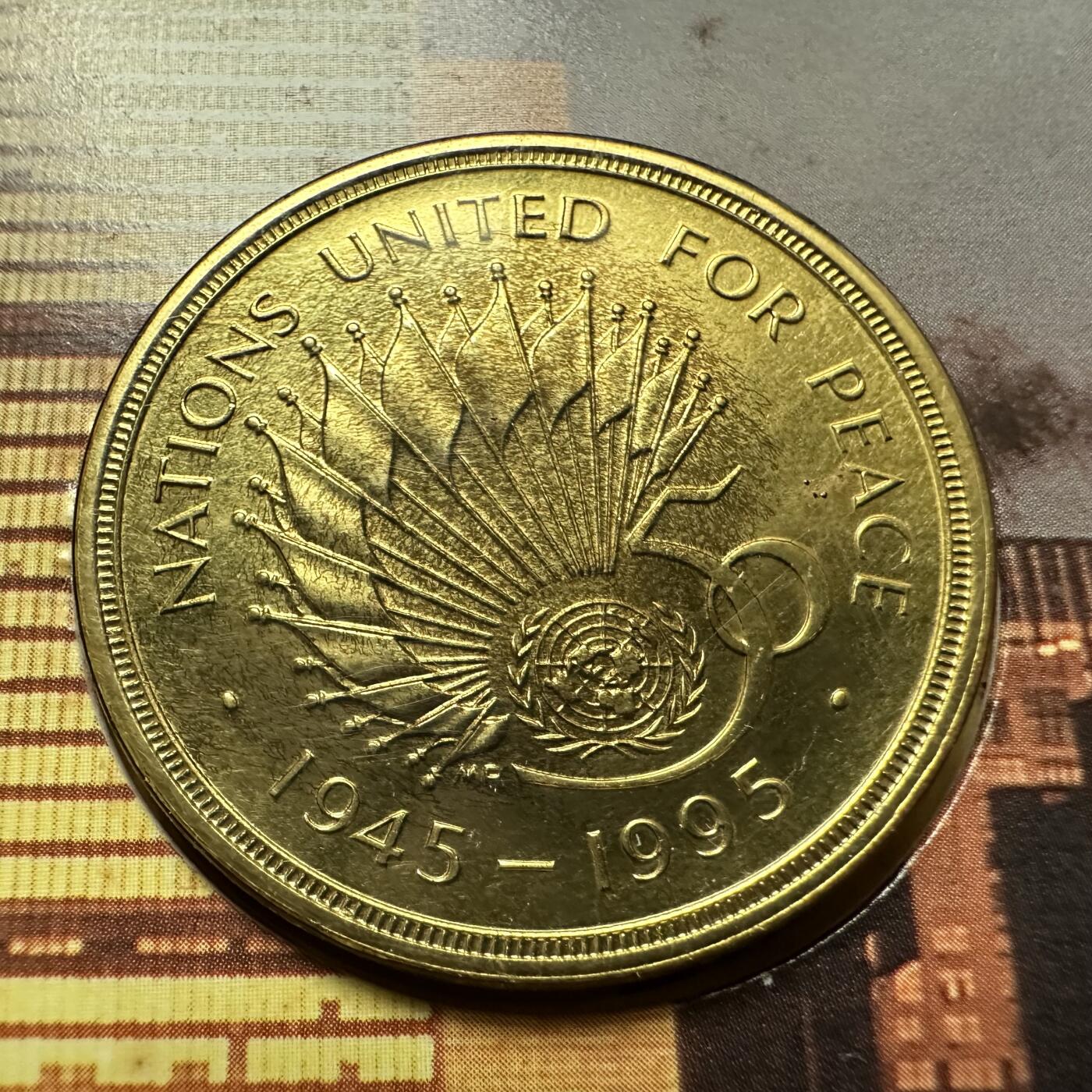 🌹外币初藏🌹🐯2026年第44场   每周二四六晚8️⃣点  世界硬币 英国 1995年  2英镑 联合国成立50周年纪念币 邮币封首日封