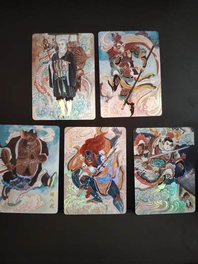 卡牌限时033期专场（25号晚20点截拍） - 超吉梦 天命封神1 西游师徒 彩闪工艺5张