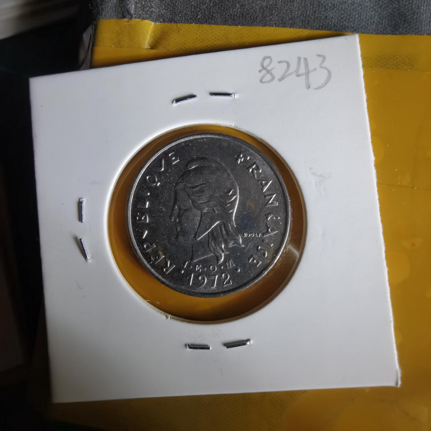 沼泽如烟--第1061场 法属新喀里多尼亚1972年10法郎