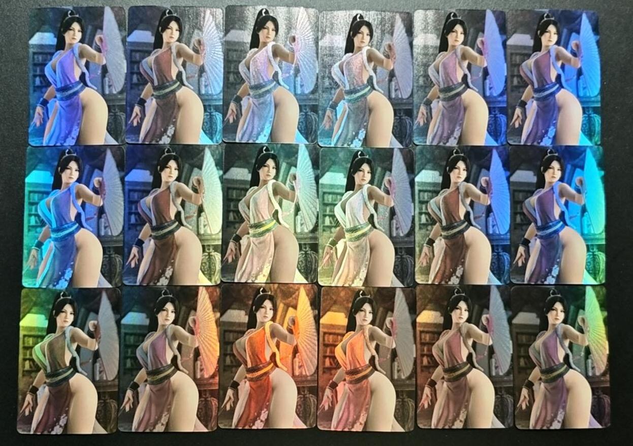 天玑星卡拍第188期《4.20周一截拍》持续收拍收评中 满赠卡需备注 宁缺卡牌 拳皇 不知火舞 彩闪 18张 自制卡