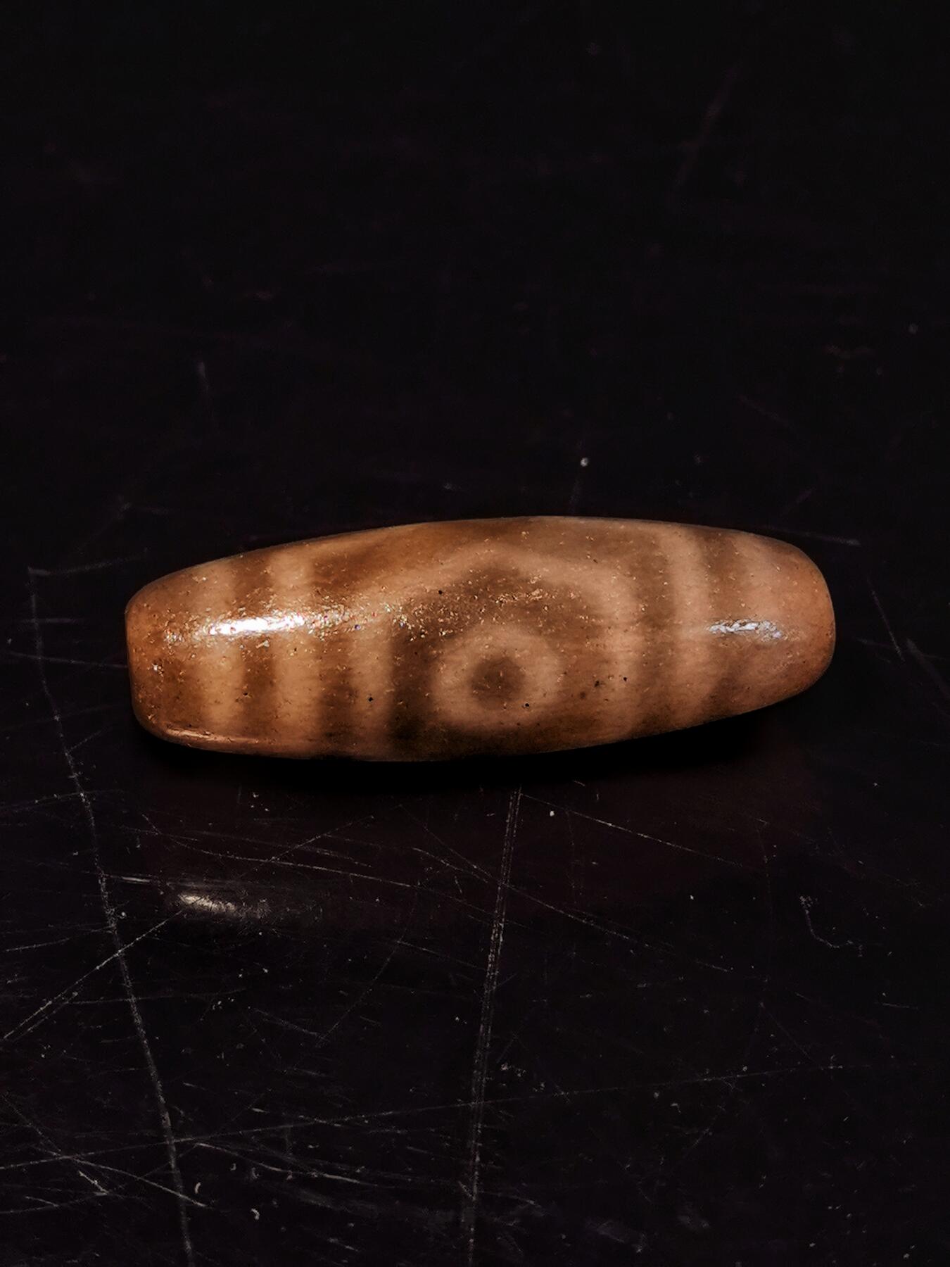 碧月说宝.雪域莲花开（二） 清代 三眼天珠玛瑙