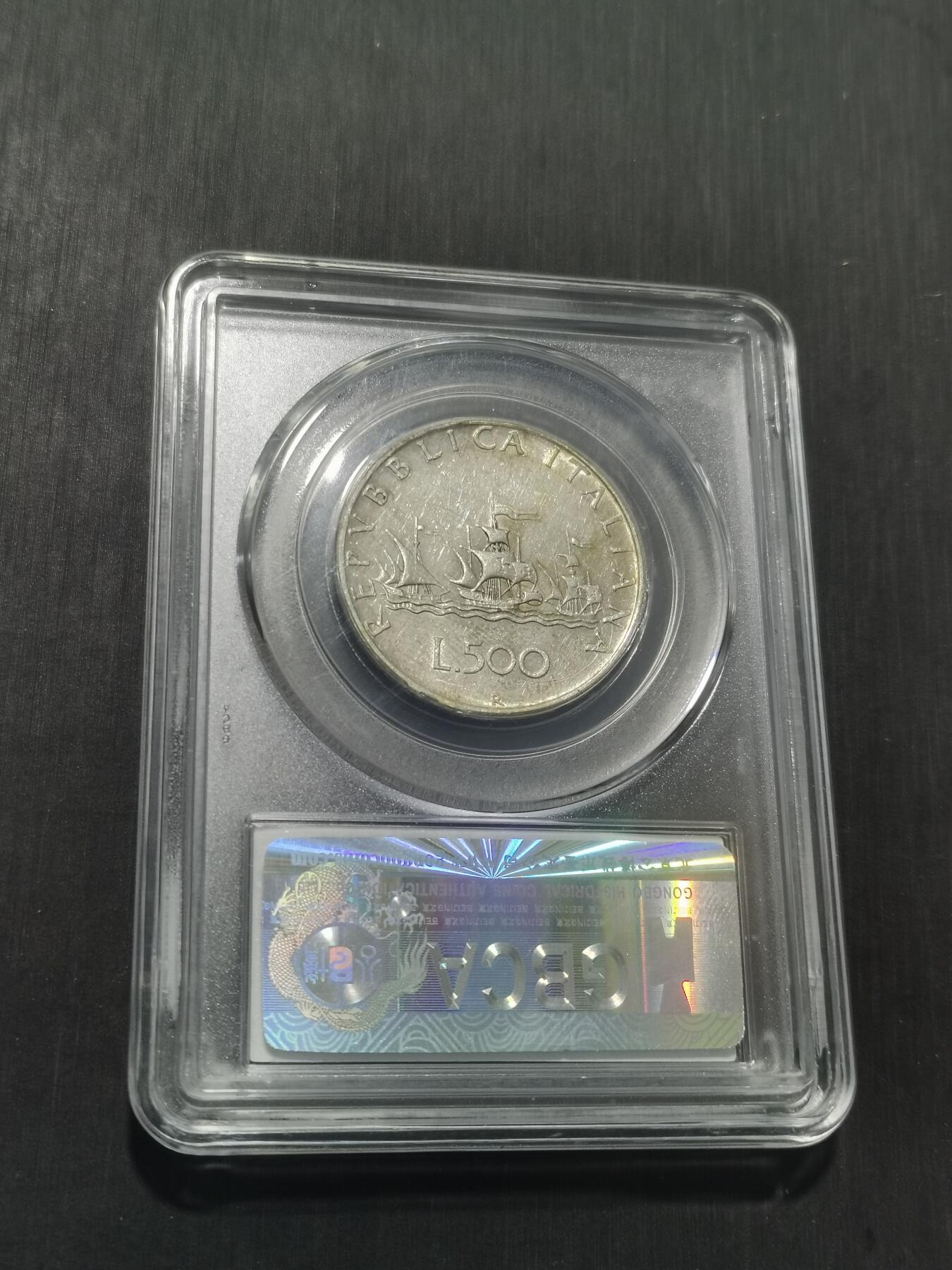 天下钱庄专场欢迎参拍 意大利少女500里拉银币