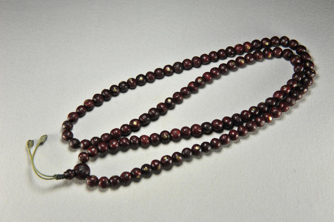 碧月说宝.雪域莲花开（二） 清代 包浆凤眼菩提嵌“万字真言”108念珠