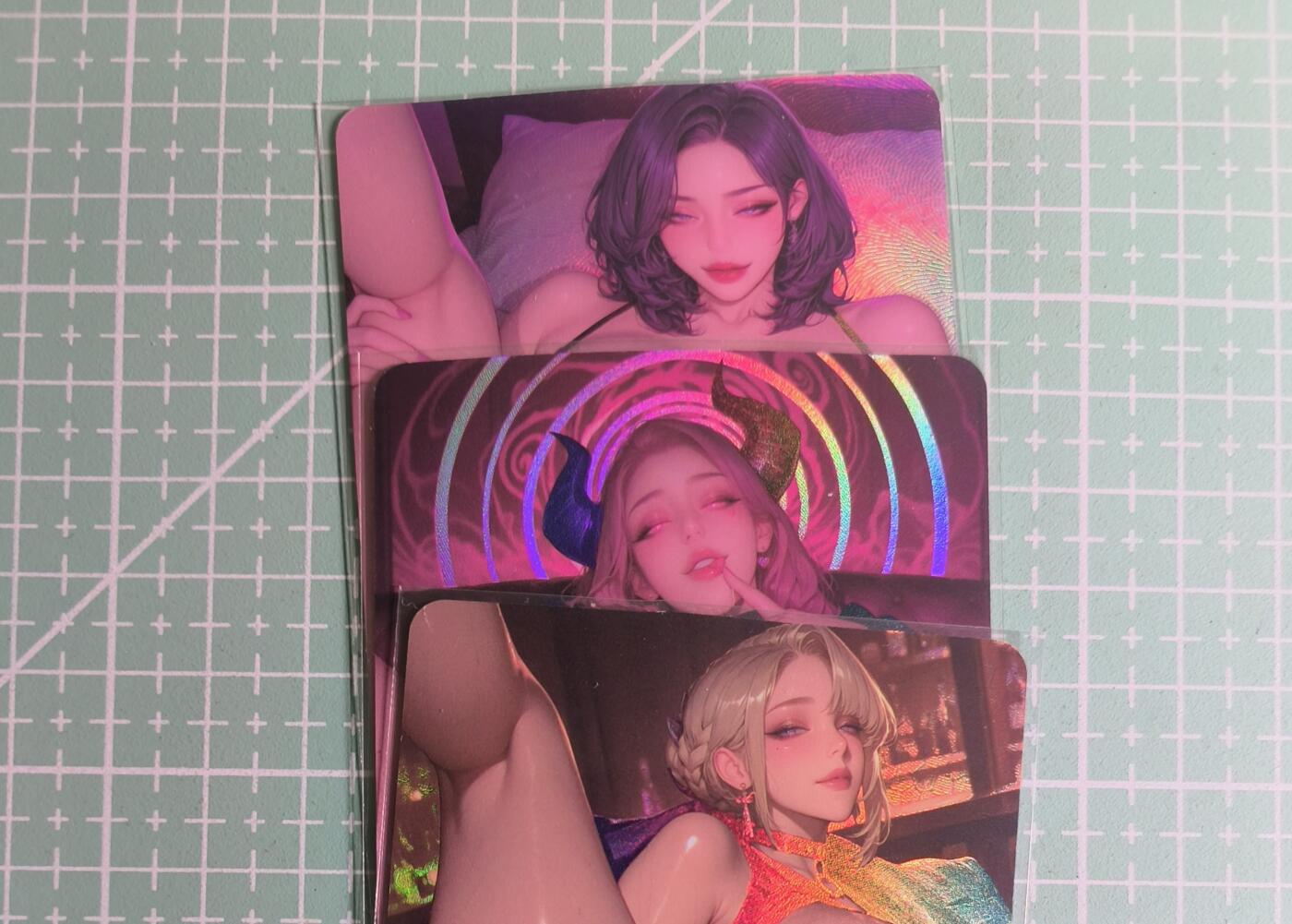 C先生卡牌 第27期 持续收拍品中…零手续费代拍 【彩闪】墨卡文化《大雷芳华》3张 艺术