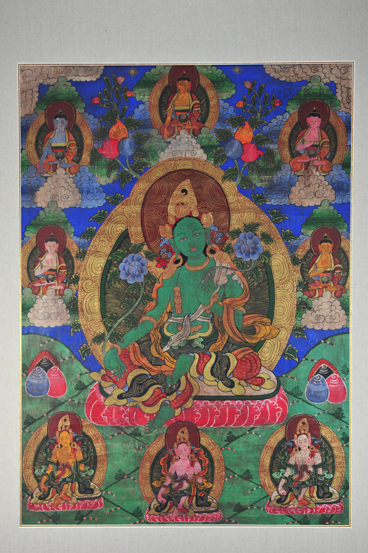 碧月说宝.雪域莲花开（二） 清代 绿度母唐卡