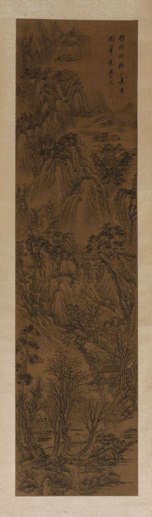 碧月说宝. 近现代书画专场（十） 杨文骢（款） 萧山寒寺