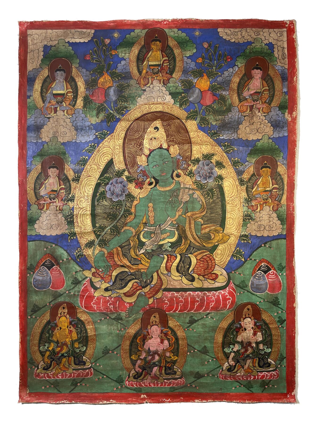 碧月说宝.雪域莲花开（二） 清代 绿度母唐卡