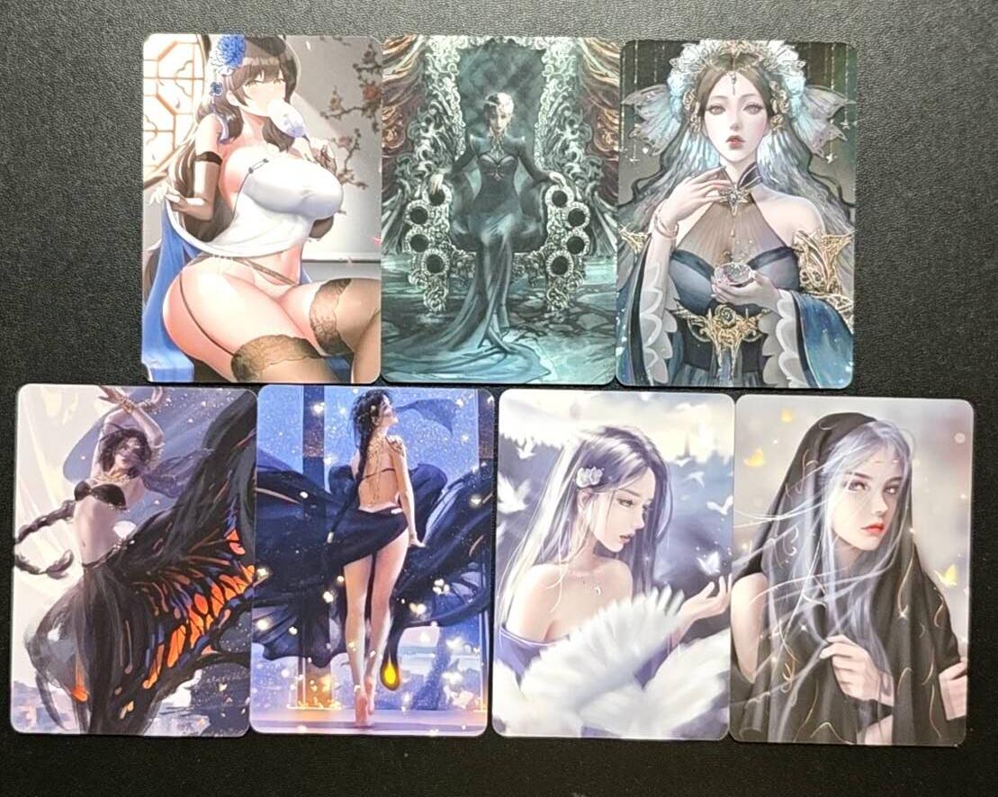 天玑星卡拍第188期《4.20周一截拍》持续收拍收评中 满赠卡需备注 动漫美女 粗闪 自制卡 七张