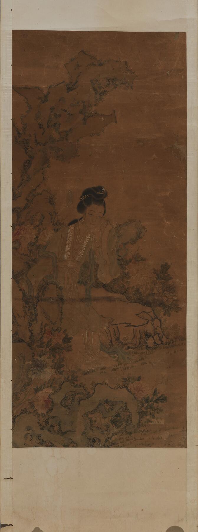 碧月说宝. 近现代书画专场（十） 佚名 赏春图