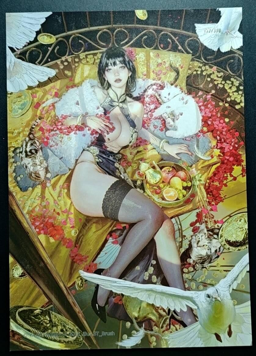 天玑星卡拍第188期《4.20周一截拍》持续收拍收评中 满赠卡需备注 焱卡文化 人间传 152/300 A4折光大卡 一张