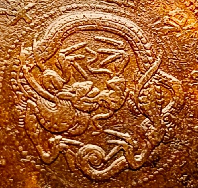 泉币菌-第227场-拍品多 请提前出价 爆龙鳞 极美传世 日本明治10年 龙洋一钱铜币 28mm