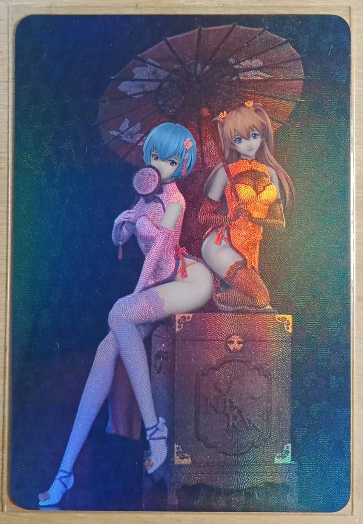 龙虎卡牌-八三场（满200元包邮，无佣金，每周六结拍，欢迎送拍） 折光彩闪 新世纪福音战士 绫波丽明日香