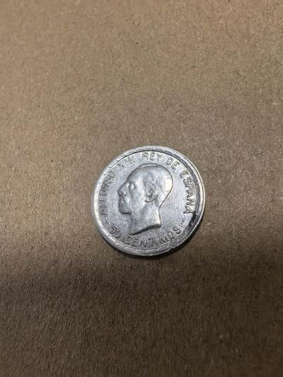 长老汇马年精选第十八场拍卖 1926西班牙阿方索十三世50分银币，2.5克835银