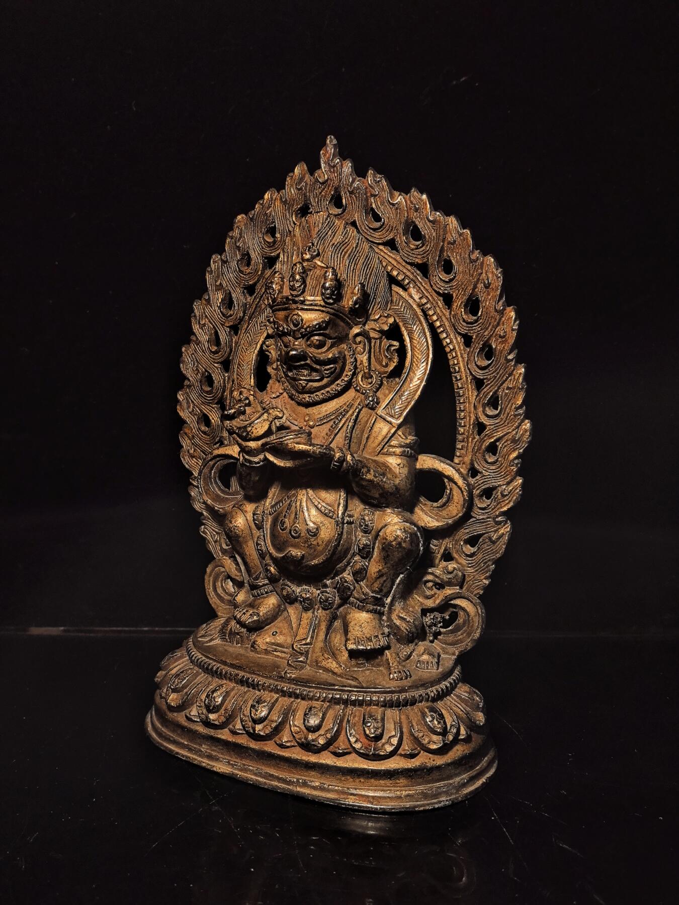 碧月说宝.雪域莲花开（二） 清代 藏传佛教黑财神造像