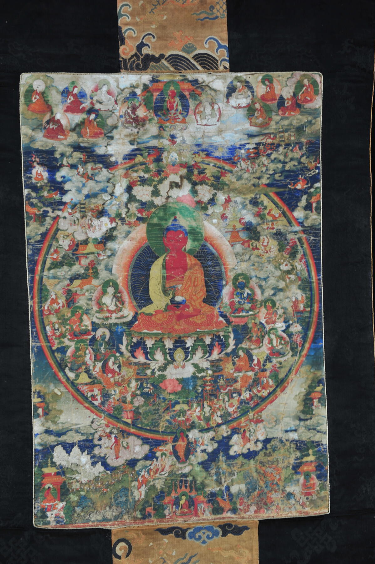 碧月说宝.雪域莲花开（二） 清代中期 无量寿佛唐卡