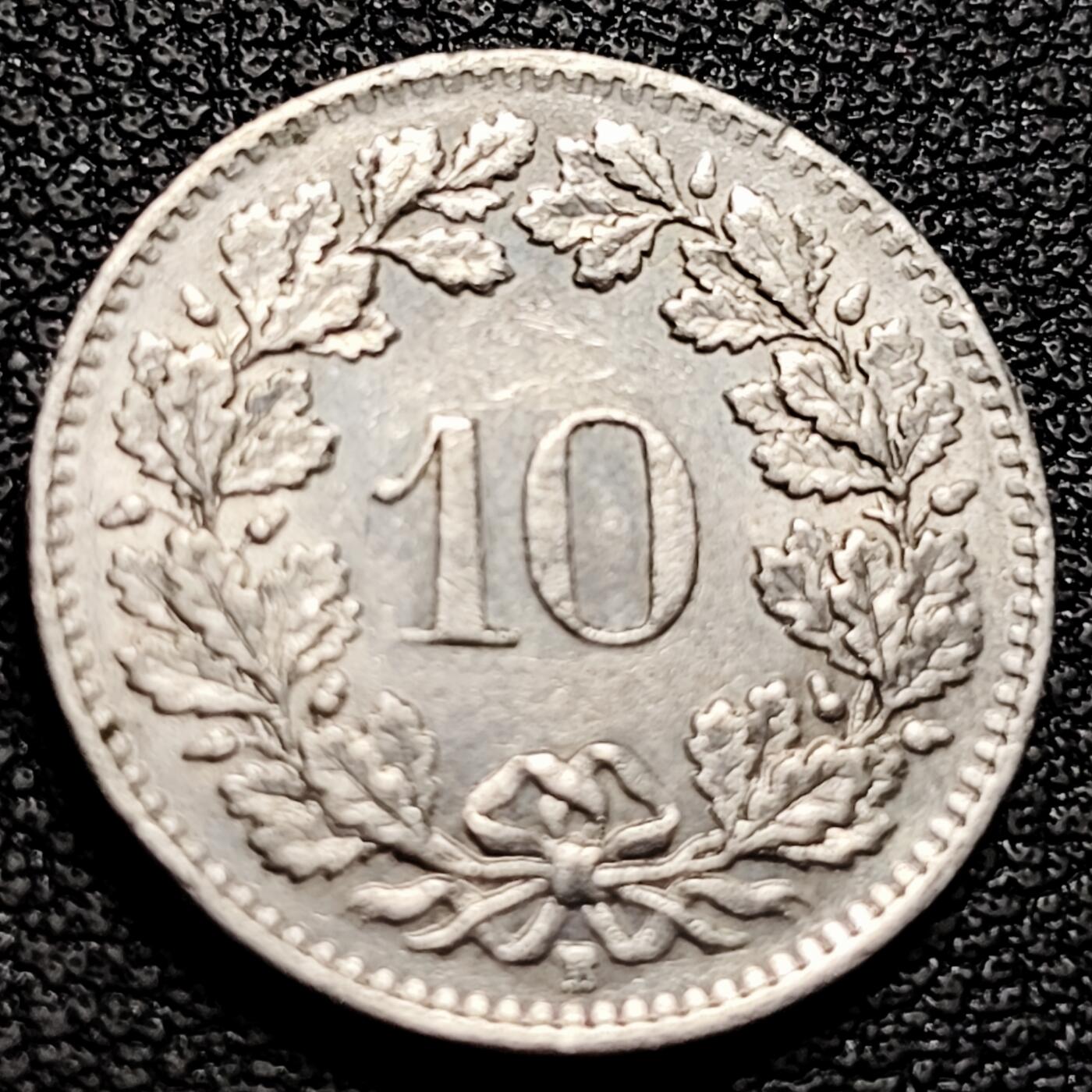 泉币菌-第227场-拍品多 请提前出价 高币值 百年延续 女神 瑞士1964年 10分銅镍硬币 