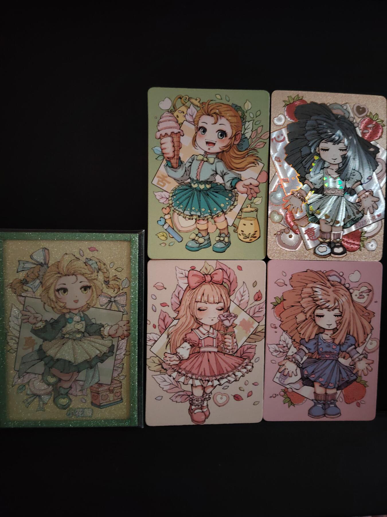 卡牌限时033期专场（25号晚20点截拍） 小花瓣艺术文创 美好生活2 思考与真实 色纸1张+粗闪1张+棉卡3张