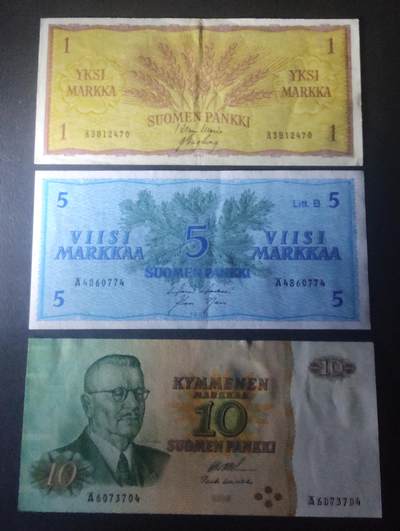 2026四月第三期，总第224期 芬兰纸币批量三张AUNC/UNC-·